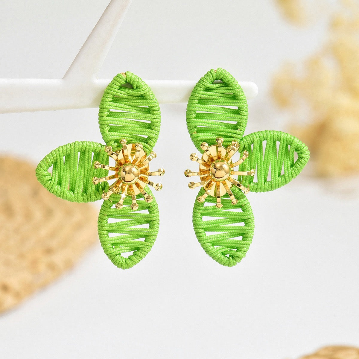 Half Flower Cabana stud earring
