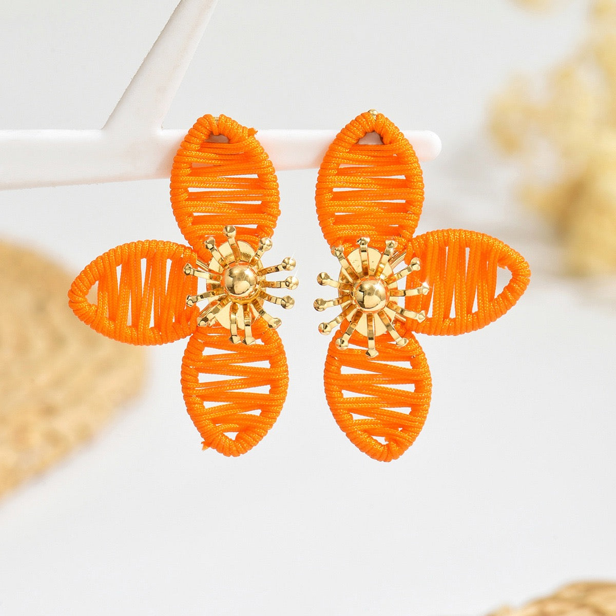 Half Flower Cabana stud earring