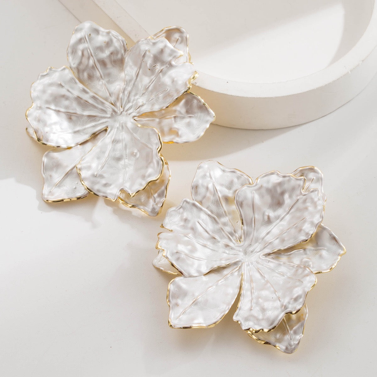 Flower Metal Earrings