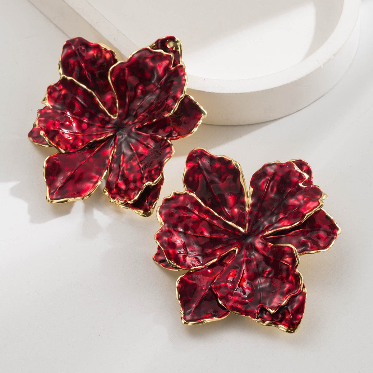 Flower Metal Earrings