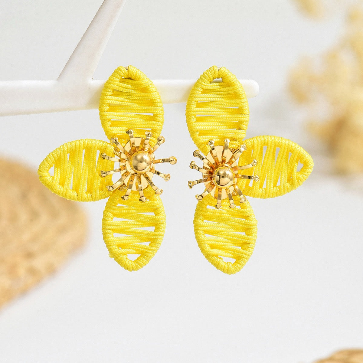 Half Flower Cabana stud earring